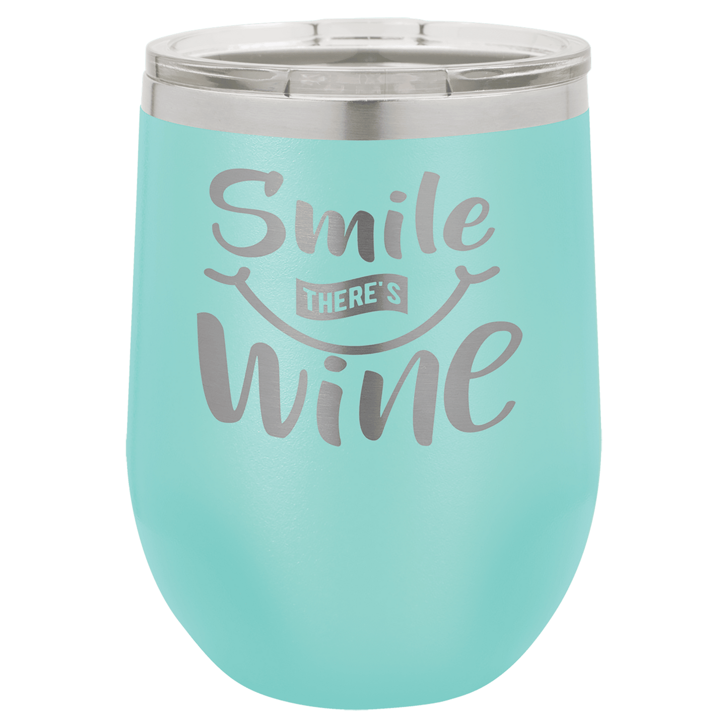 Custom Engraved Polar Camel 12 oz. Stemless Wine Tumbler with Standard Lid