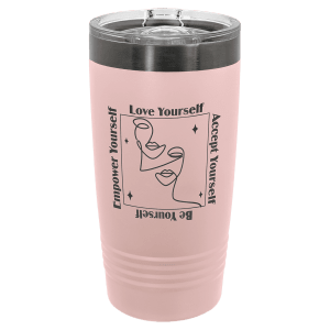 Custom Engraved 20oz Polar Camel Ringneck Tumbler Ghost Black ION-Plated