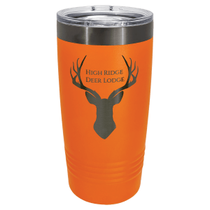 Custom Engraved 20oz Polar Camel Ringneck Tumbler Ghost Black ION-Plated