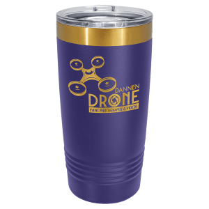 Custom Engraved Polar Camel 20 oz. Bright Gold ION-Plated Ringneck Tumbler