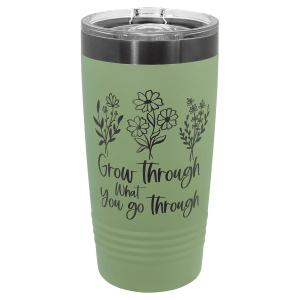 Custom Engraved 20oz Polar Camel Ringneck Tumbler Ghost Black ION-Plated